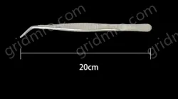 Stainless steel tweezers Curved tip (304 models) 20cm
