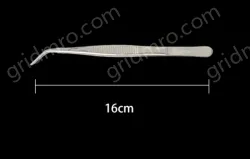 Stainless steel tweezers Curved tip (304 models) 16cm