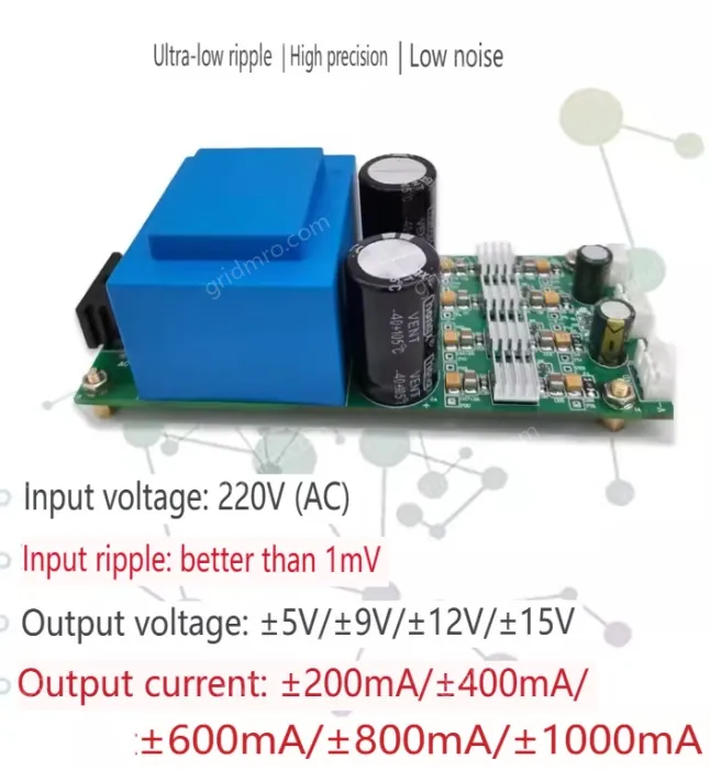 ACDC linear power supply 220V to positive and negative voltage ±15V ±400MA Engineering Edition