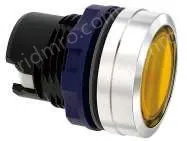 Red transparent button, Metal edge, can be equipped with lamp holder module