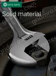 Smooth handle 8 inches, opening 29mm-05302