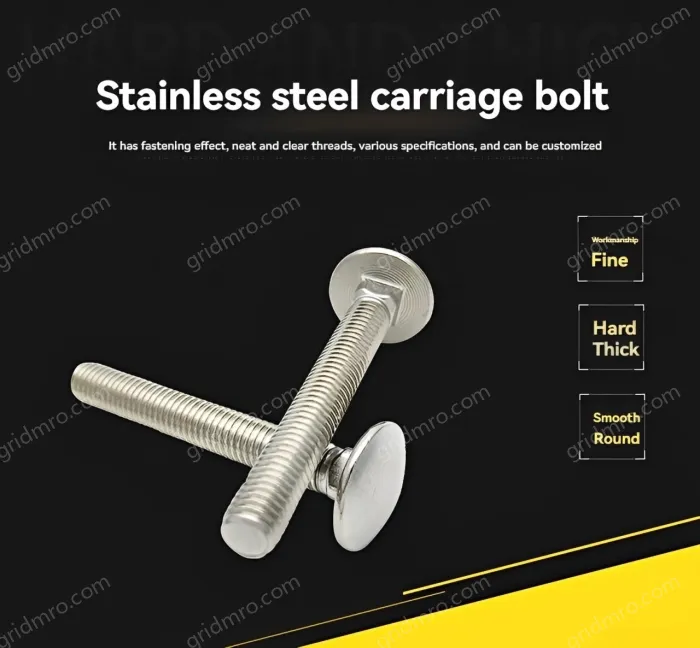 Big head carriage bolt M8*75