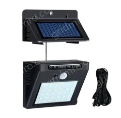 Detachable solar LED wall light lamp detachable body