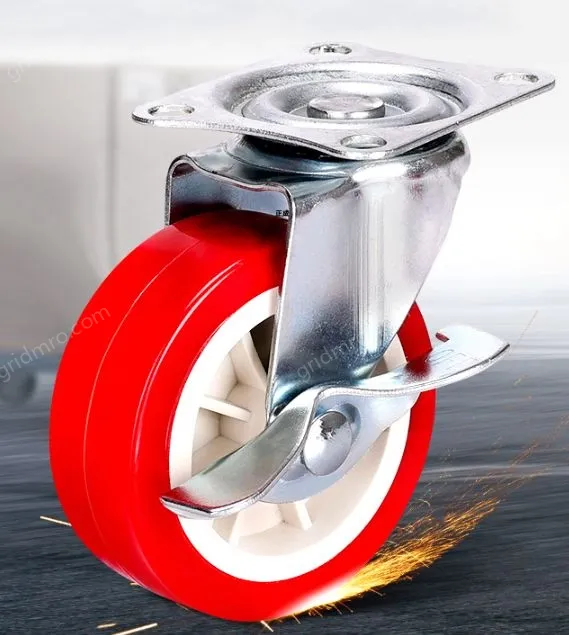 Furniture wheels 1.25 inch universal brakes