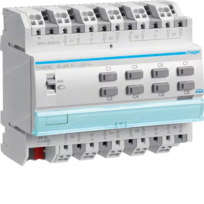 Output device for 8 shutters or blinds 230V~
