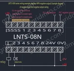PLC amplification board output NPN input is 3.5V-5V 14-way