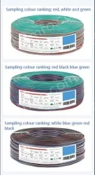 LED light connecting cable 22AWG*10 and (17/0.12TS)