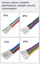 LED light connecting cable 22AWG*4 and (17/0.16TS)
