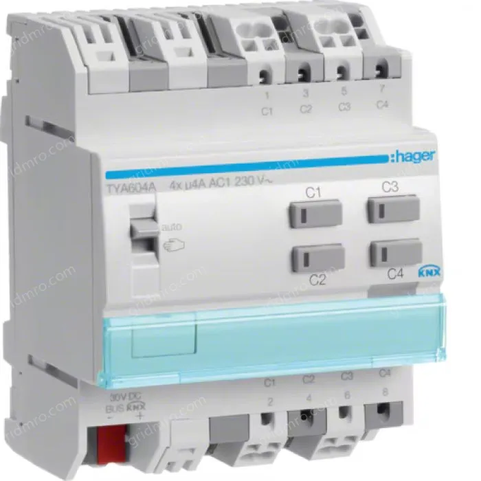 Output module 6x 4A /230V~, KNX
