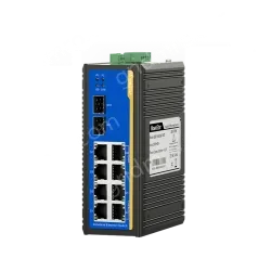 2 Ports Gigabit SFP + 8 Ports Gigabit RJ45 Din-Rail Unmanaged Industrial Ethernet Switch