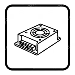 Rail mounted power supply