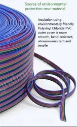LED light connecting cable 22AWG*3 and (17/0.12TS)