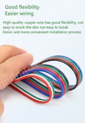 LED light connecting cable 22AWG*4 and (17/0.12TS)