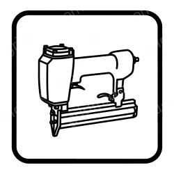 Straight nail air nail gun