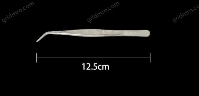 Stainless steel tweezers Curved tip (304 models) 12.5cm